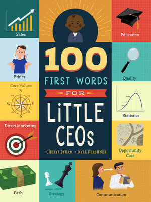 cover image of 100 First Words for Little CEOs